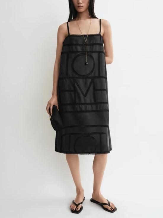 26SS 토템 숏 원피스 253WRD0266FB0491 263 Black - TOTEME