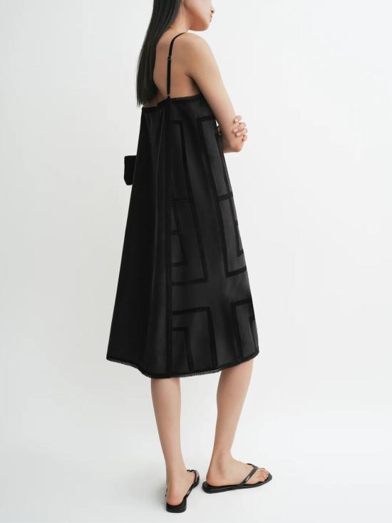 26SS 토템 숏 원피스 253WRD0266FB0491 263 Black - TOTEME