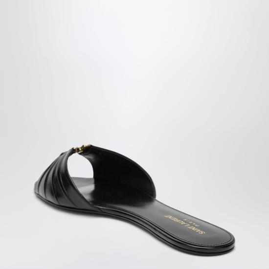 26SS 생로랑 뮬/슬리퍼 869658AAEHF Black - SAINT LAURENT