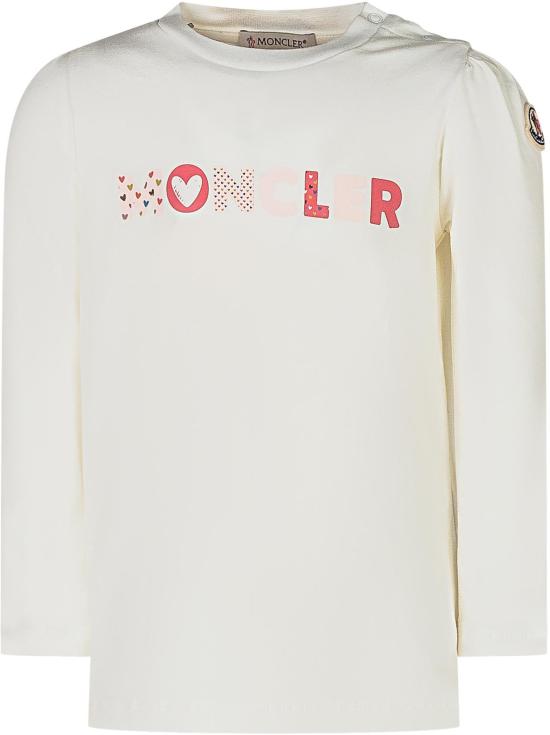 25FW [키즈] 몽클레어 티셔츠 K29518D0000689AUM034 WHITE