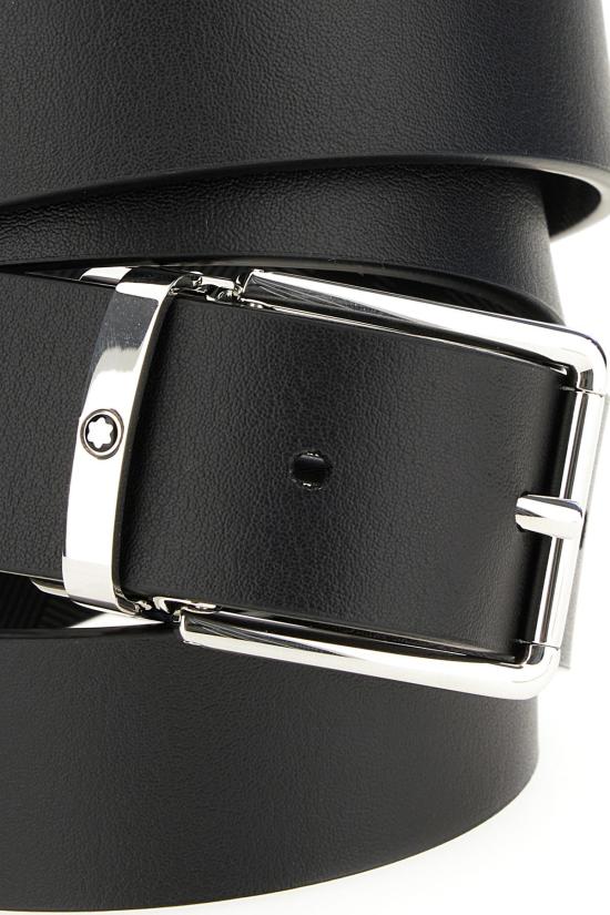 26SS 몽블랑 가죽 벨트 222185BLACKBLACK - MONTBLANC