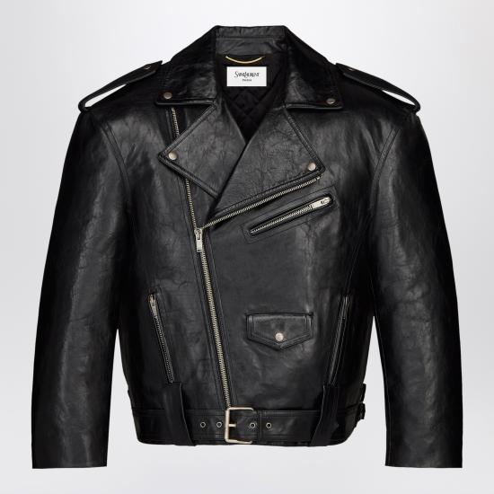 26SS 생로랑 가죽 자켓 866816YCUX2 Black