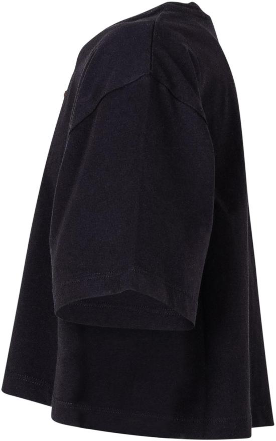 26SS [키즈] 오프화이트 티셔츠 44GAA019S26J002001 BLACK - OFF WHITE