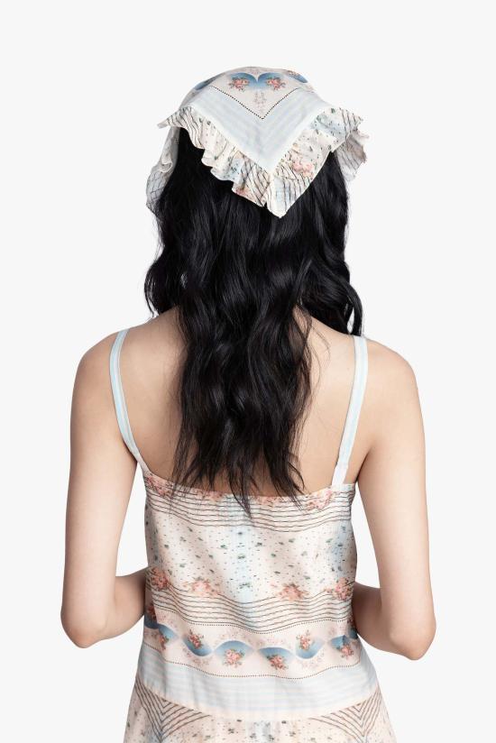  안나 수이 머플러/스카프 헤리티지 스카프 프린트 시폰 반다나 - ANNA SUI