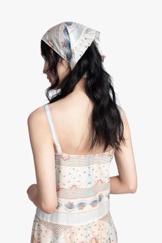  안나 수이 머플러/스카프 헤리티지 스카프 프린트 시폰 반다나 - ANNA SUI