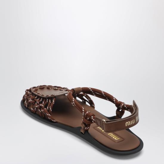 26SS 미우미우 샌들 5X615E0053ZML Brown - MIU MIU