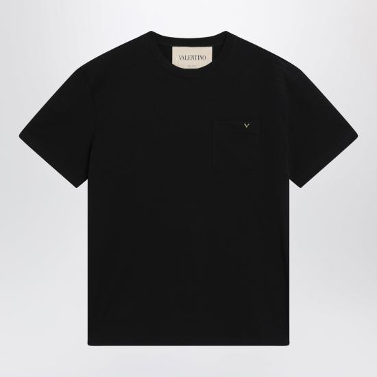 26SS 발렌티노 가라바니 반팔 티셔츠 8V0MG10VBGR Black
