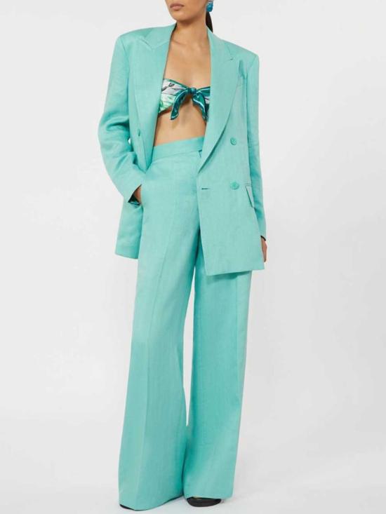 26SS 막스마라 스트레이트 팬츠 2611131012600 001 ACQUA - MAX MARA