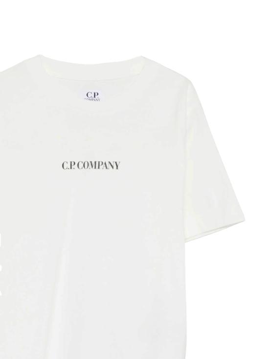 26SS [키즈] 씨피 컴퍼니 티셔츠 CUM00U LAA17 10135 GAUZE WHITE - C.P. COMPANY