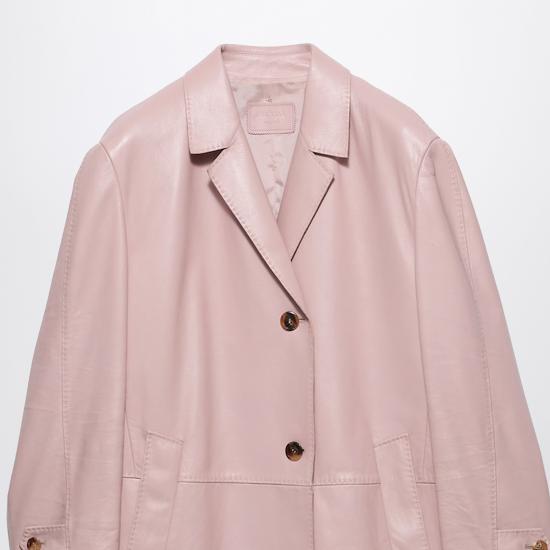 26SS 프라다 가죽 자켓 56A245OOO19QR Pink - PRADA