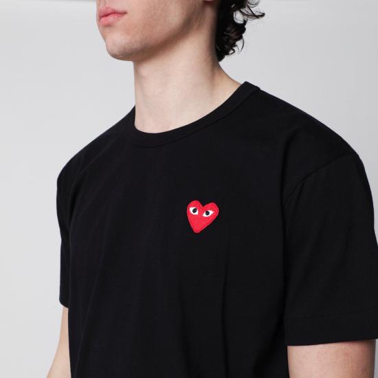 26SS 꼼데가르송 반팔 티셔츠 AXT108051CO Black - COMME DES GARCONS