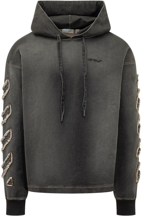 26SS 오프화이트 후드 티셔츠 44MBB12MS26D001009 DONKERGREY