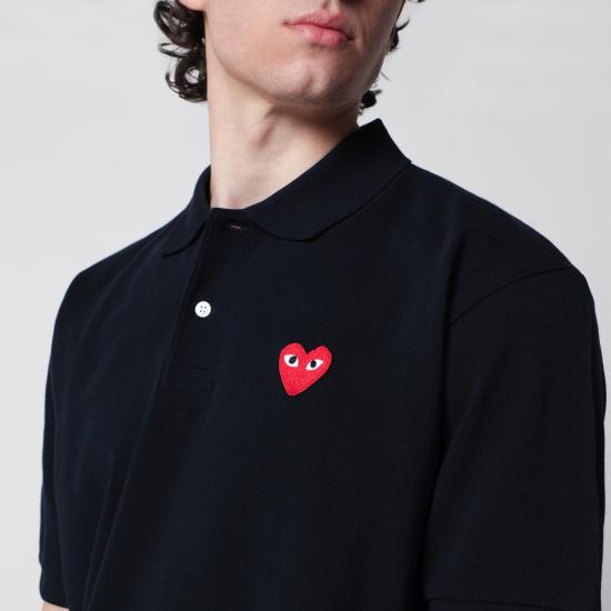 26SS 꼼데가르송 폴로 티셔츠 AXT006051CO Blue - COMME DES GARCONS