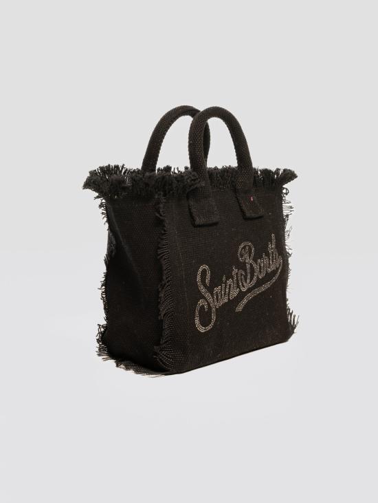 26SS 세인트바쓰 토트백 Canvas con Strass Nero 소재의 보르사 - MC2 SAINT BARTH