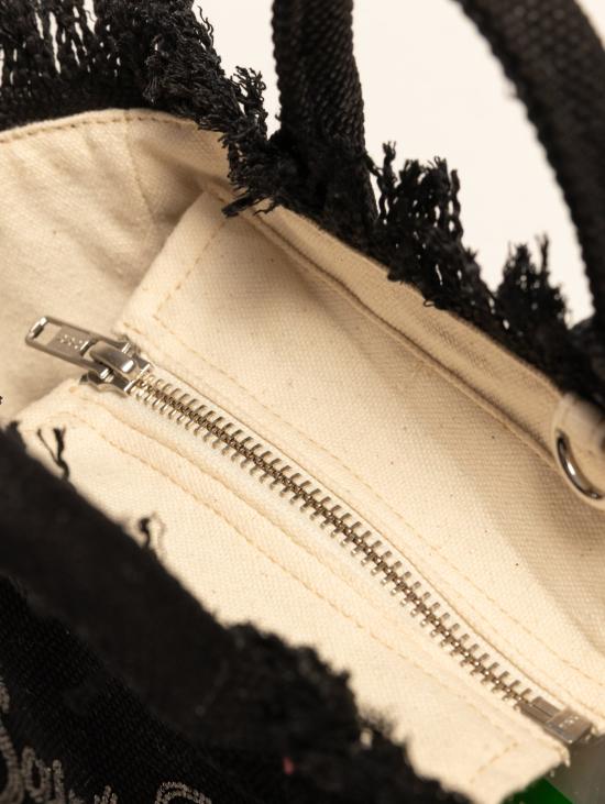 26SS 세인트바쓰 토트백 Canvas con Strass Nero 소재의 보르사 - MC2 SAINT BARTH