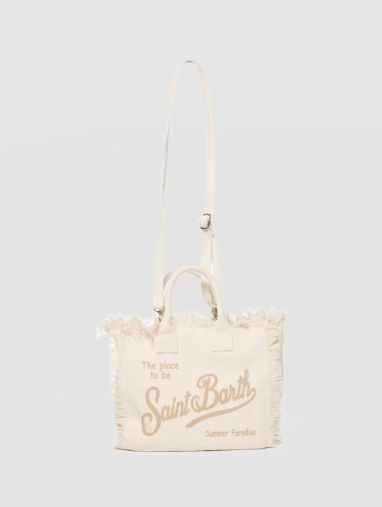 26SS 세인트바쓰 토트백 캔버스 비앙코 소재의 보르사 콜레트 - MC2 SAINT BARTH