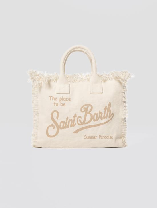 26SS 세인트바쓰 토트백 캔버스 비앙코 소재의 보르사 콜레트