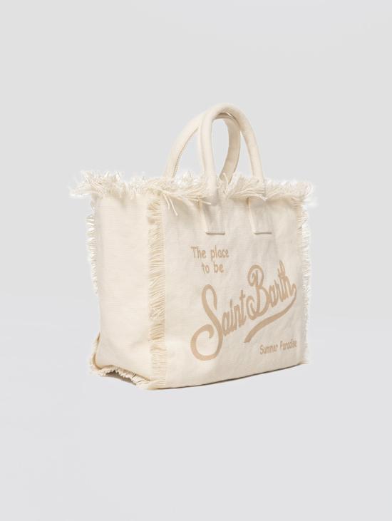 26SS 세인트바쓰 토트백 캔버스 비앙코 소재의 보르사 콜레트 - MC2 SAINT BARTH