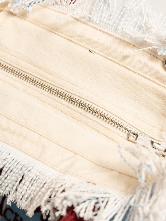 26SS 세인트바쓰 토트백 Canvas a Righe Celeste/Bianco 소재의 보르사 콜레트 - MC2 SAINT BARTH