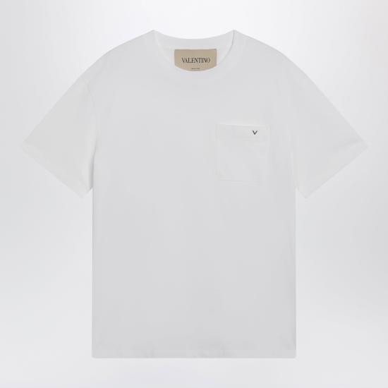 26SS 발렌티노 가라바니 반팔 티셔츠 8V0MG10VBGR White