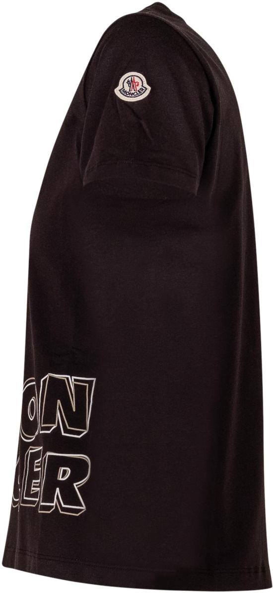 26SS [키즈] 몽클레어 티셔츠 L19548C0000689AFV999 BLACK - MONCLER