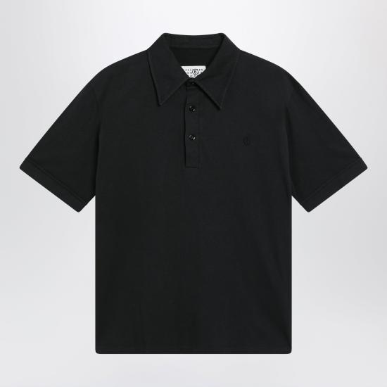 26SS MM6 메종마르지엘라 폴로 티셔츠 SH2GL0011M20108 Black