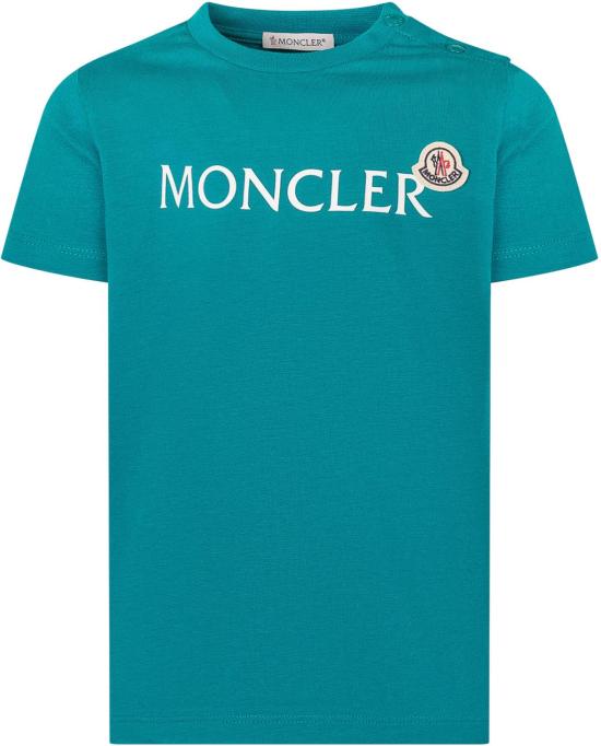 26SS [키즈] 몽클레어 티셔츠 L19518C0000489AUM853 GREEN