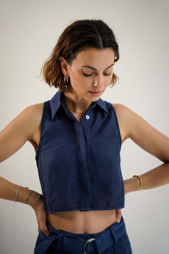  ESYA 블라우스 에샤 더 라벨 버튼업 셔츠