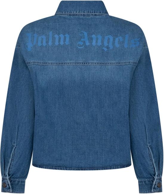26SS [키즈] 팜앤젤스 데님 셔츠 PBYD006S26DEN001050 BLUE - PALM ANGELS