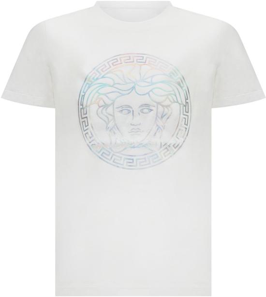 25FW [키즈] 베르사체 티셔츠 10002391A117182W270 WHITE