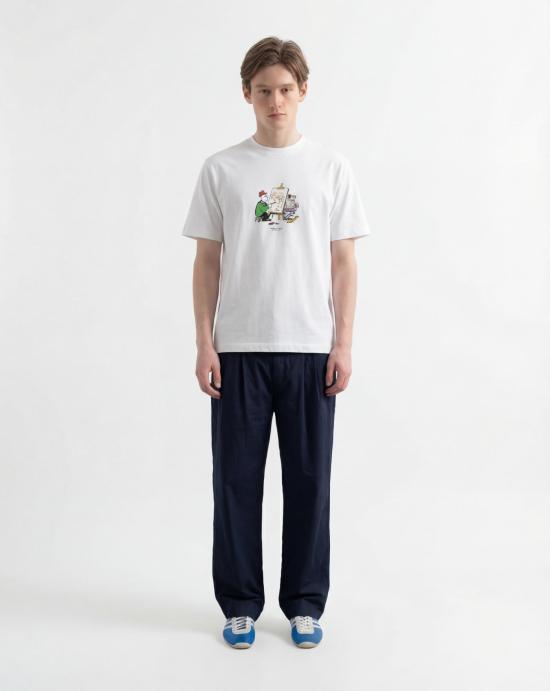 26SS 에드몬드 스튜디오 반팔 티셔츠 AVANT GARDE PLAIN WHITEWHITE White - EDMMOND STUDIOS