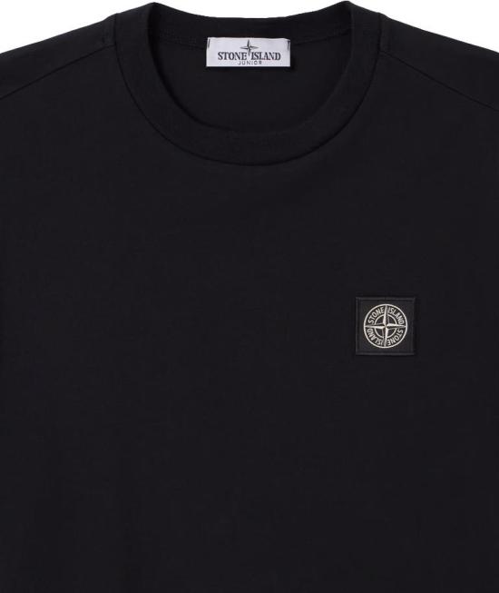 26SS [키즈] 스톤 아일랜드 티셔츠 L1S162100002S0047V0029 BLACK - STONE ISLAND