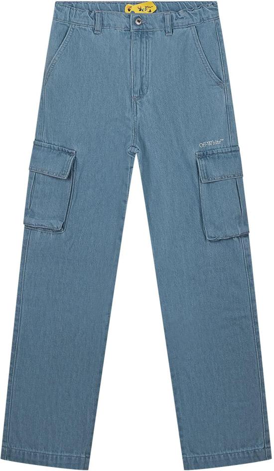 26SS [키즈] 오프화이트 트레이닝/조거 팬츠 44BYB002S26D001423 BLUE