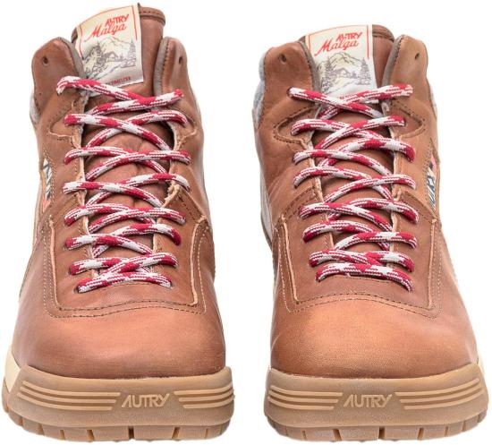25FW 오트리 말라 부츠 가죽 스웨이드 HBMMHF01 BROWN - AUTRY