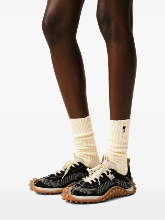 26SS 아미 스몰 하트 로고 삭스 USC611 AK0007A148 Black - AMI