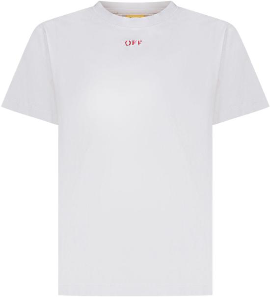 26SS [키즈] 오프화이트 티셔츠 44BAA002S26J006110 WHITE