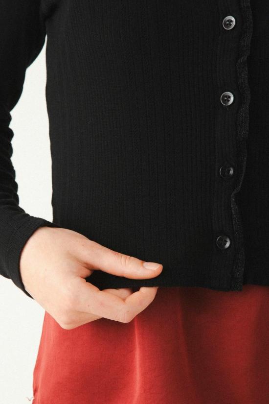  프레리 언더그라운드 가디건 프리티 인 포인트엘 카디건 블랙 - PRAIRIE UNDERGROUND