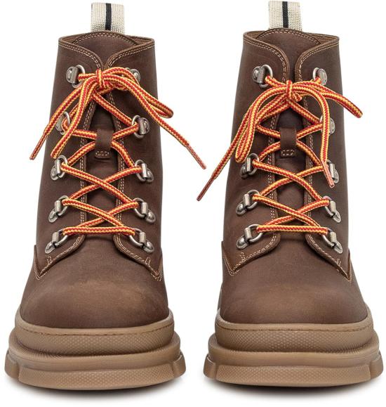 25FW [키즈] 팜앤젤스 미들 부츠 PBIE001F25LEA0016003 BROWN - PALM ANGELS