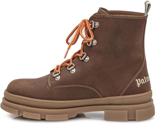 25FW [키즈] 팜앤젤스 미들 부츠 PBIE001F25LEA0016003 BROWN - PALM ANGELS