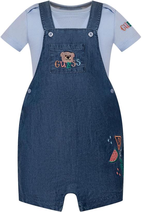 26SS [키즈] 게스 캐주얼 세트 P6GG08K6YW0G7N1 BLUE