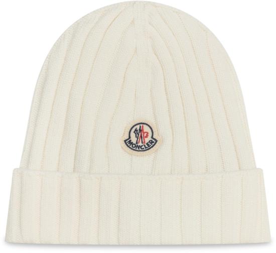 25FW [키즈] 몽클레어 모자 K29513B00006M1131040 WHITE