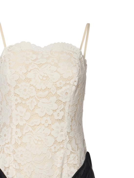 26SS 포러브앤레몬스 롱 원피스 KPS0017 WHITE CREAM Black - FOR LOVE & LEMONS