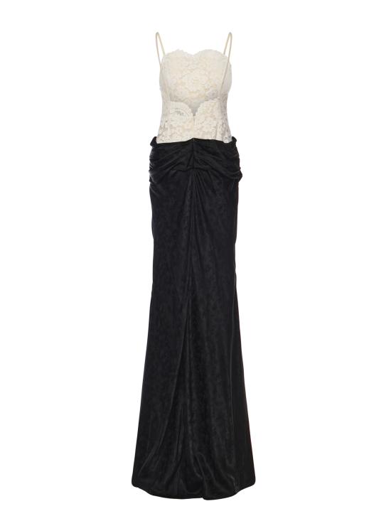 26SS 포러브앤레몬스 롱 원피스 KPS0017 WHITE CREAM Black - FOR LOVE & LEMONS