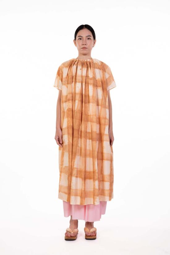  ATEM 롱 원피스 아템 옐 드레스 웜 카라멜/크림 - OTHER BRANDS