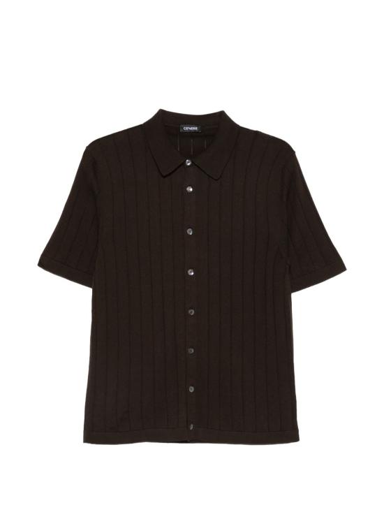 26SS 세네레 반팔 셔츠 0316C2053U 000024 Marrone