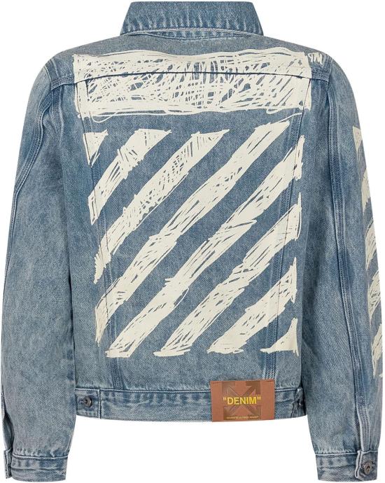 26SS [키즈] 오프화이트 자켓 44GYE001S26D001452 BLUE - OFF WHITE