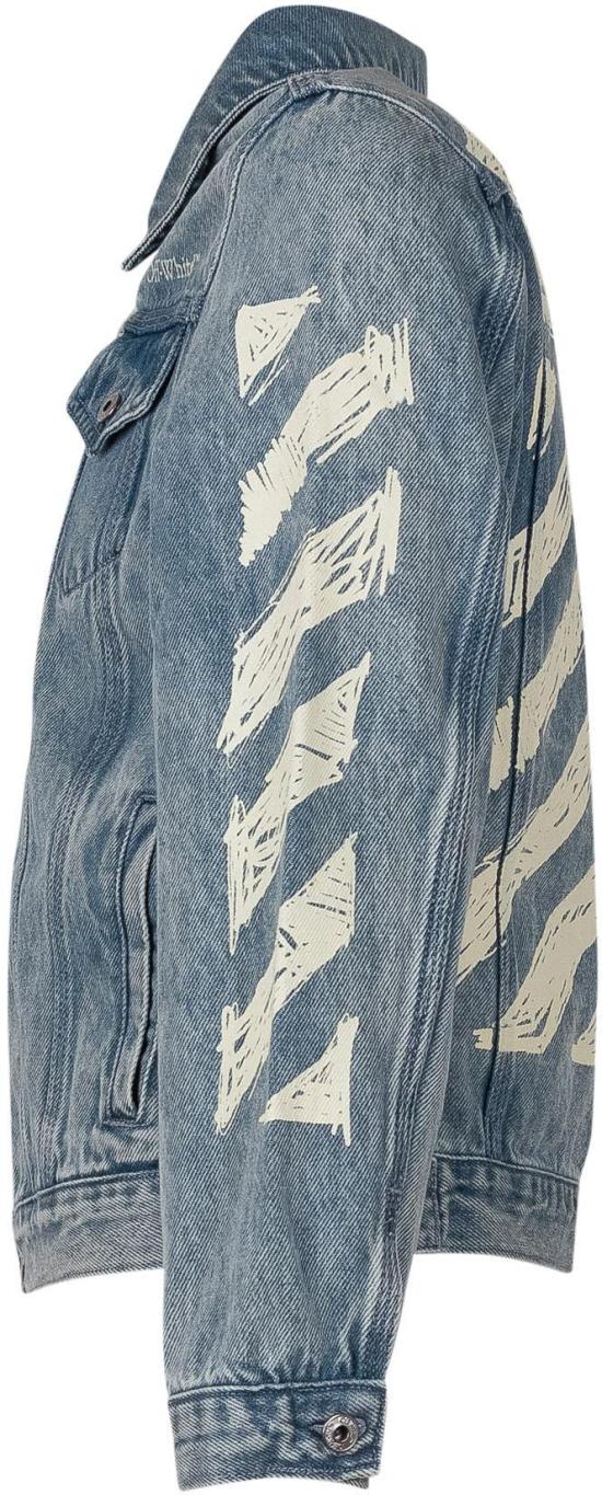 26SS [키즈] 오프화이트 자켓 44GYE001S26D001452 BLUE - OFF WHITE