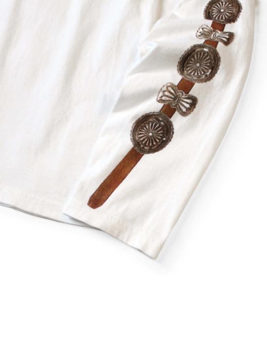  캐피탈 긴팔 티셔츠 20/ 저지  콘초 벨트 소매 블랙 - KAPITAL