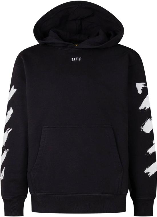 26SS [키즈] 오프화이트 티셔츠 44BBB001S26F005001 BLACK