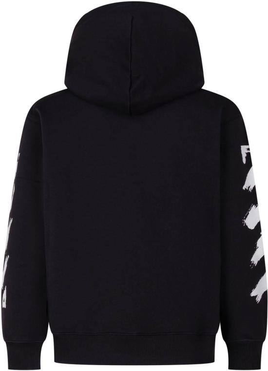 26SS [키즈] 오프화이트 티셔츠 44BBB001S26F005001 BLACK - OFF WHITE